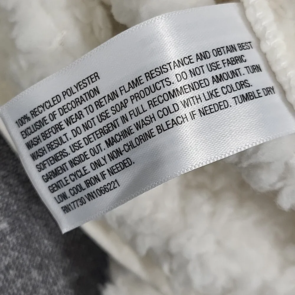 Wondershop Boys Girls Pajama Pullover Sherpa Sweatshirt Sweater Medium 8 White